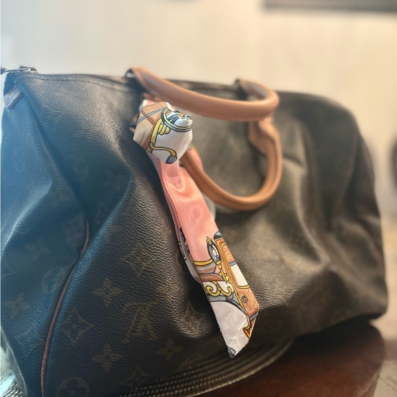 Louis Vuitton monogram 35 with scarf - Picture 1 of 16